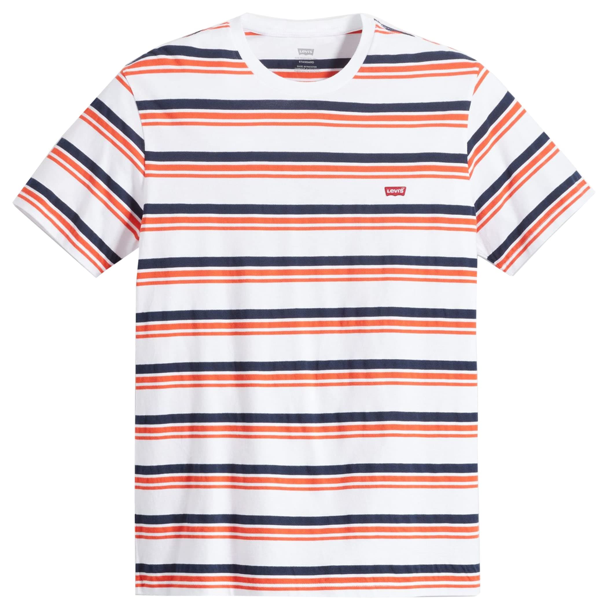 Levi's Ss Original Housemark Tee, T-shirt Uomo, Andres Stripe Bright White, XS