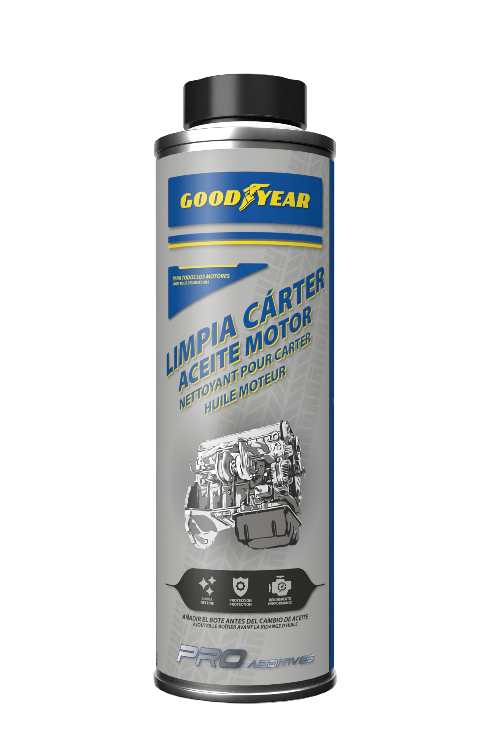 Goodyear Pro Additives Detergente del carter dell'olio motore, Additivo per olio motore 300 ml