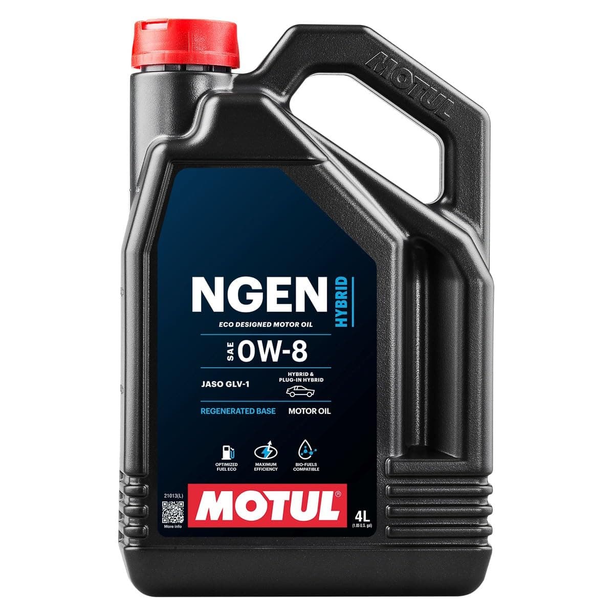 Motul Huile de lubrification pour moteurs hybrides Ngen 0W8 4 Litres