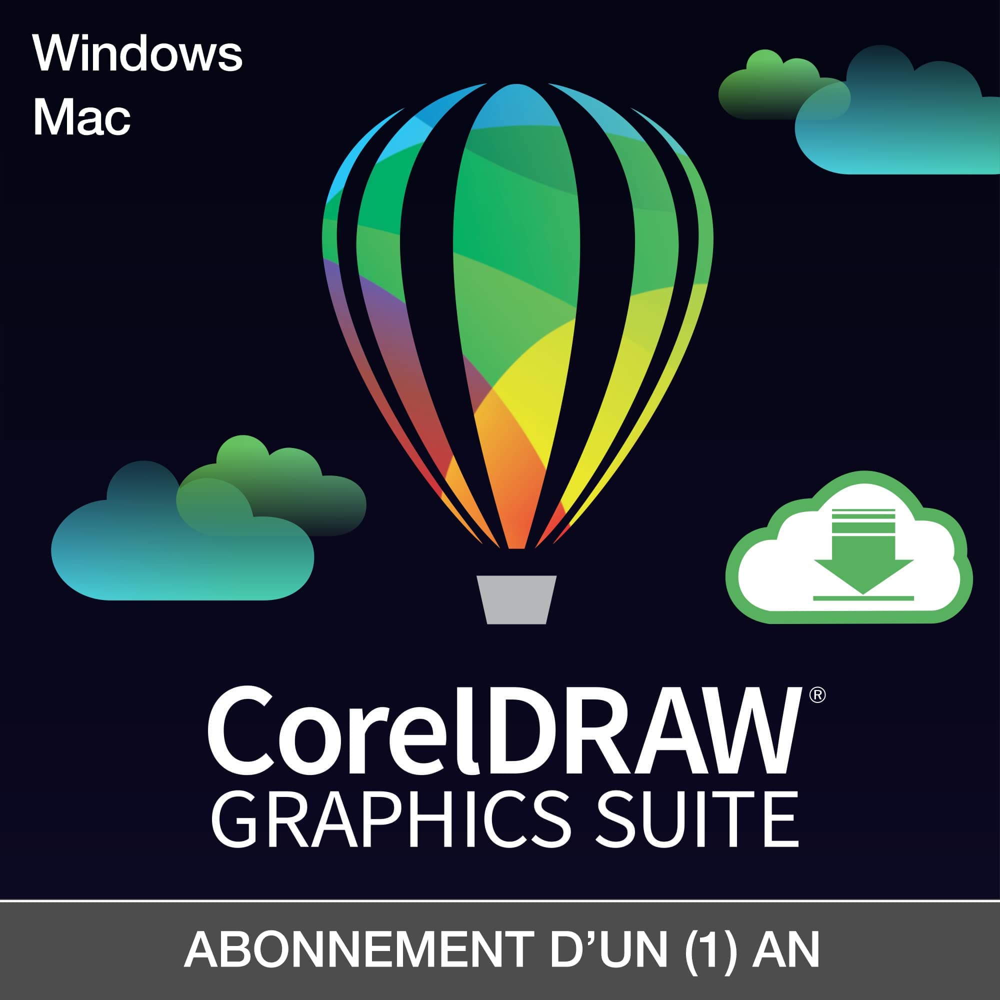 Corel CorelDRAW Graphics Suite 2024, 1 an, Téléchargement