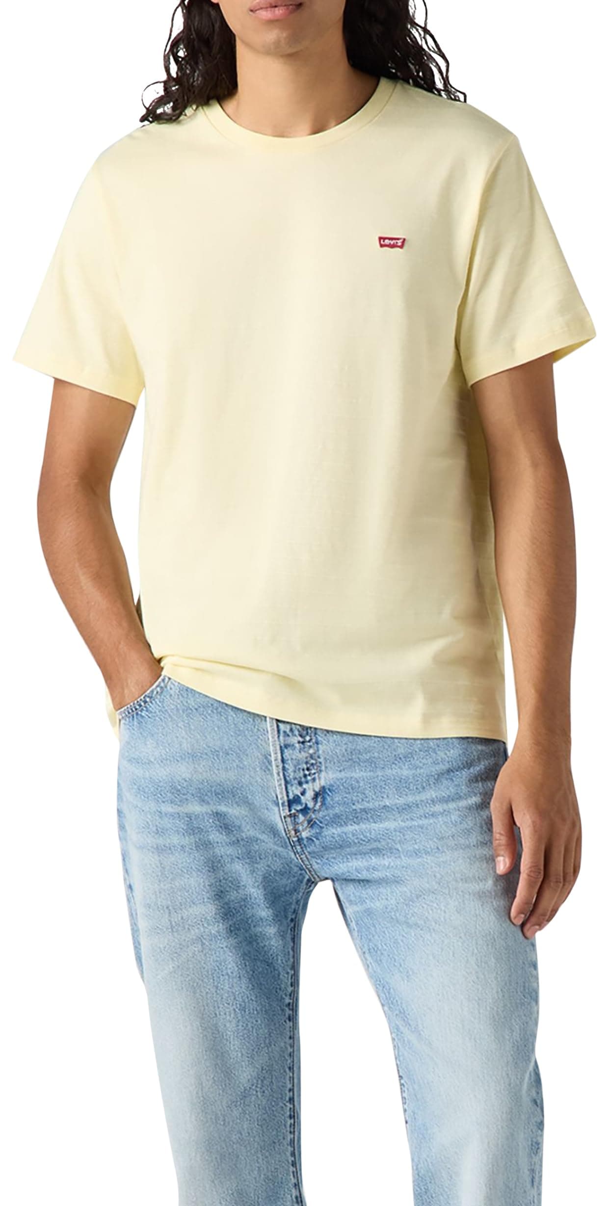 Levi's SS Original Housemark Tee, T-Shirt Uomo, Double Cream, S