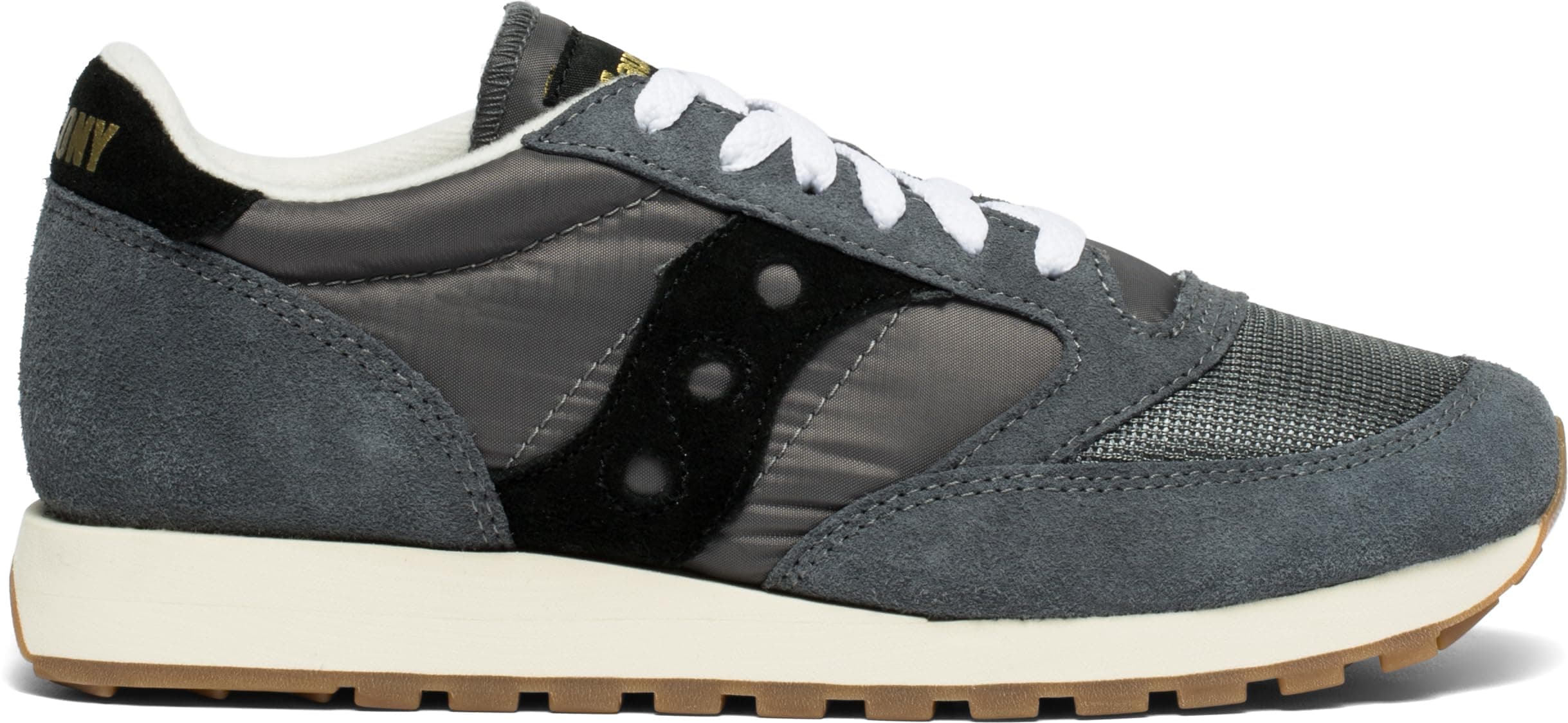 Saucony Jazz Original Vintage, Sneaker Uomo, Grigio Nero, 36 EU