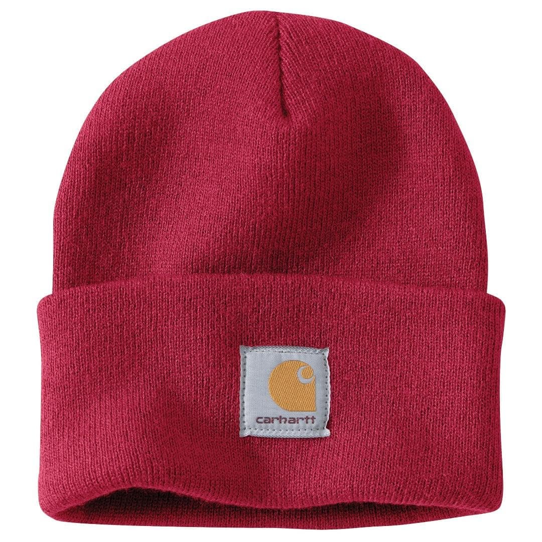Carhartt Unisex Knit Cuffed Beanie (Closeout) Hat, Industry Red, Einheitsgröße EU
