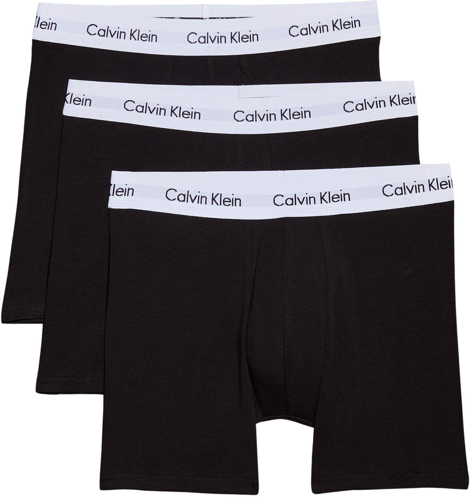 Calvin Klein Herren 3er Pack Boxershorts Briefs Boxer Brief Stretch, Schwarz (Black), M