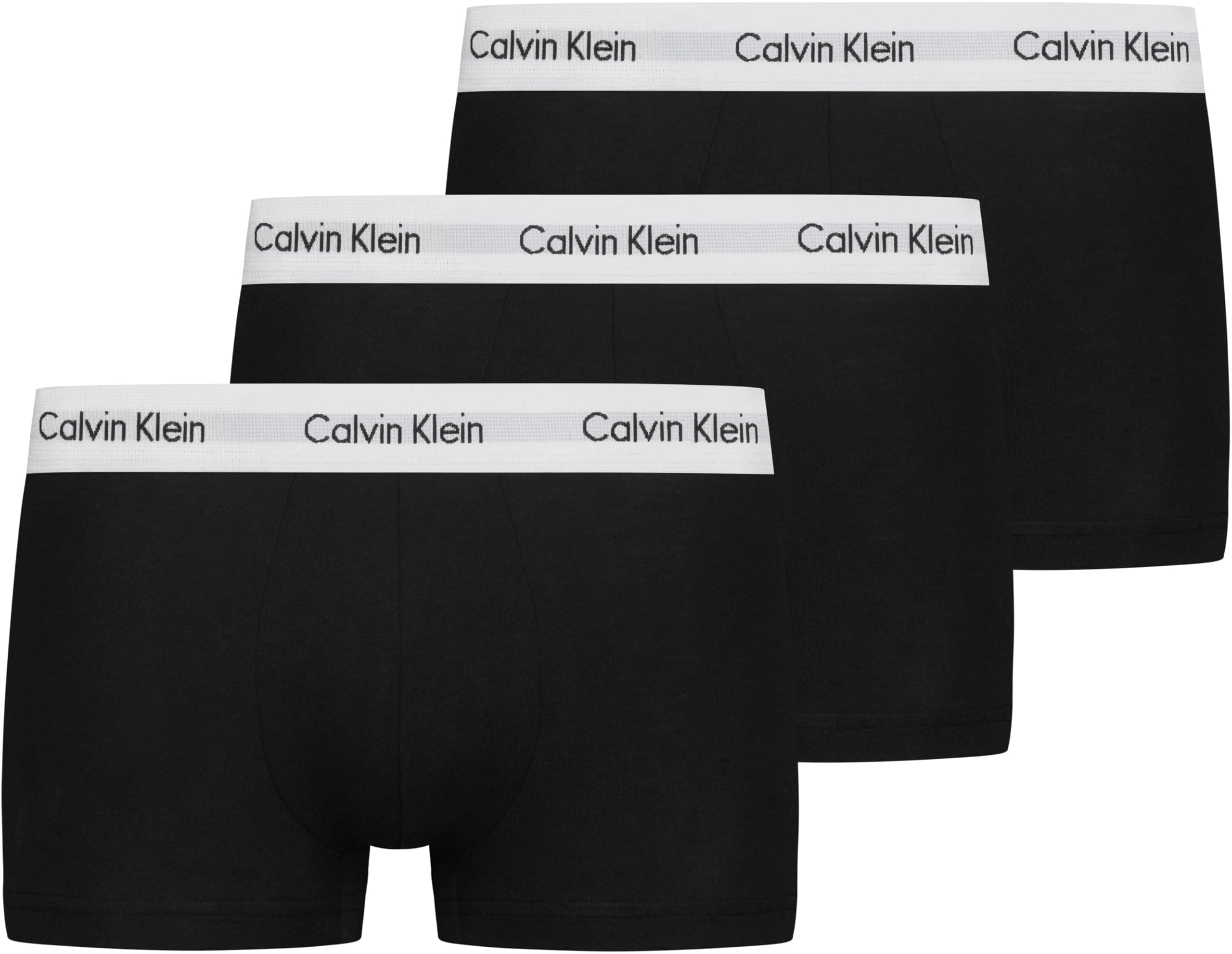 Calvin Klein Uomo Pantaloncini Boxer Vita Bassa Confezione da 3 Intimo, Nero (Black), XL