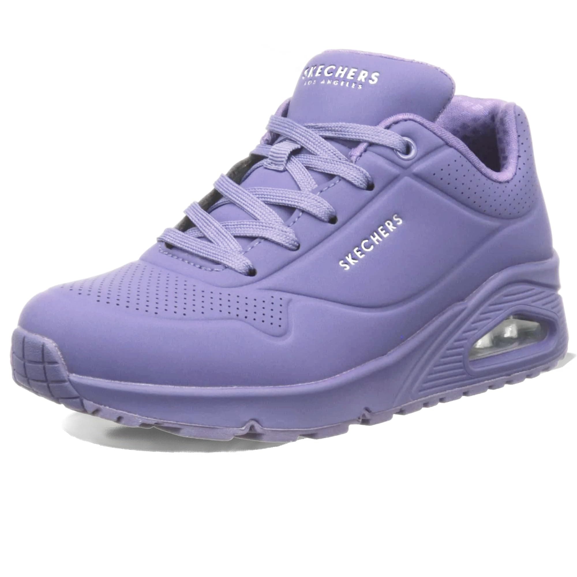 Skechers Uno, Zapatillas Mujer, Lilac Durabuck Mesh, 39.5 EU