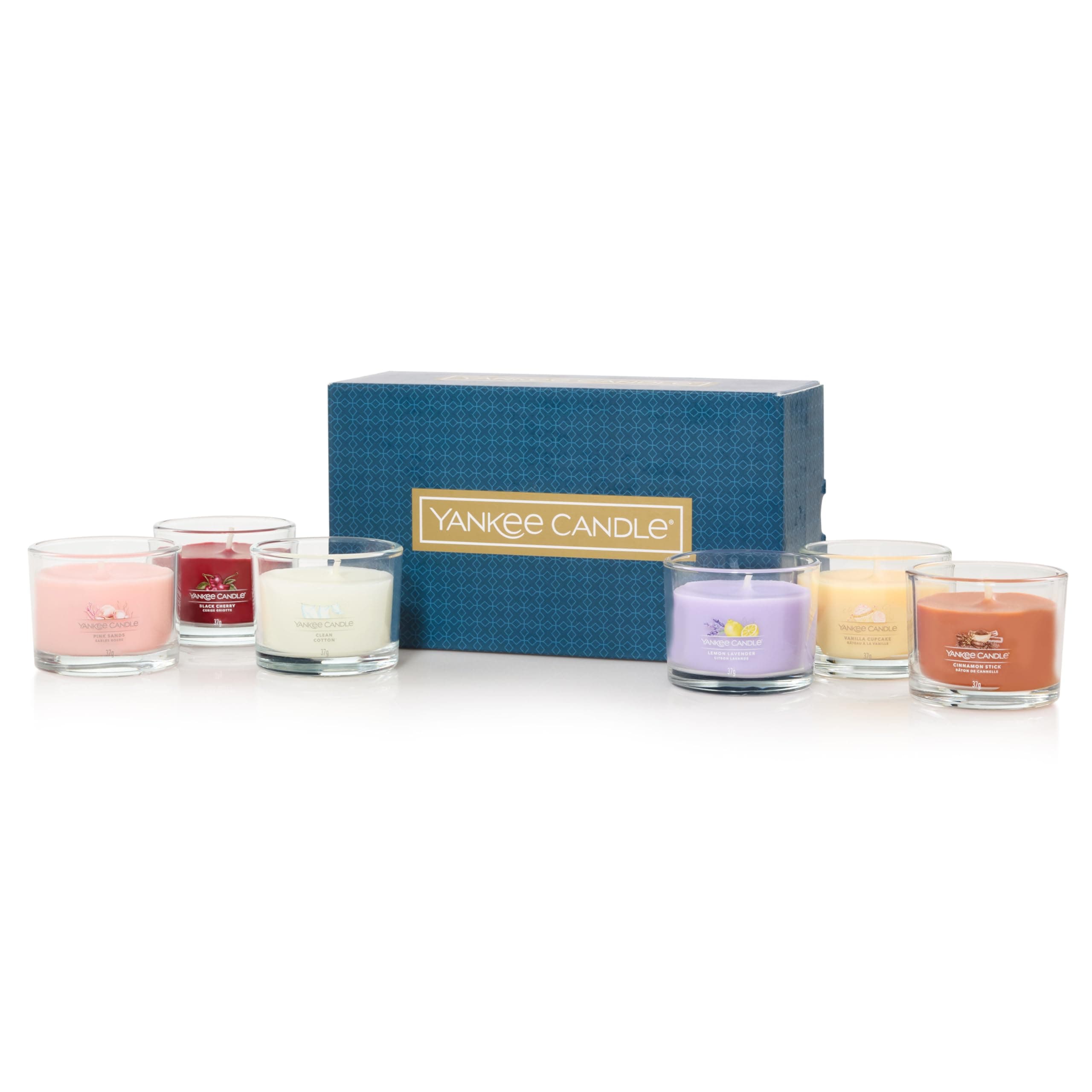 Confezione regalo di candele profumate Yankee Candle | Candele votive riempite | Mix di cera di miscela di soia | 6 pezzi | Regali perfetti per le donne