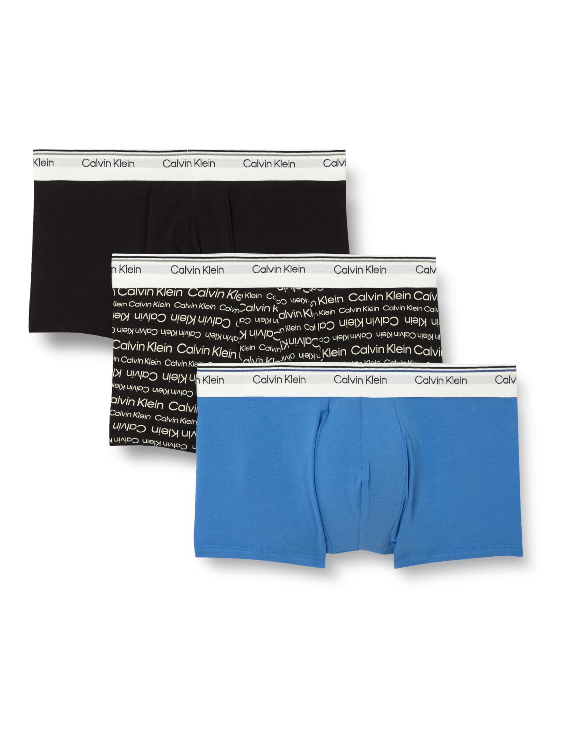 Calvin Klein Uomo Slip Boxer Confezione da 3 Balance con Fascia con Logo, Multicolore (Empower/Grey Heather/Black), XL