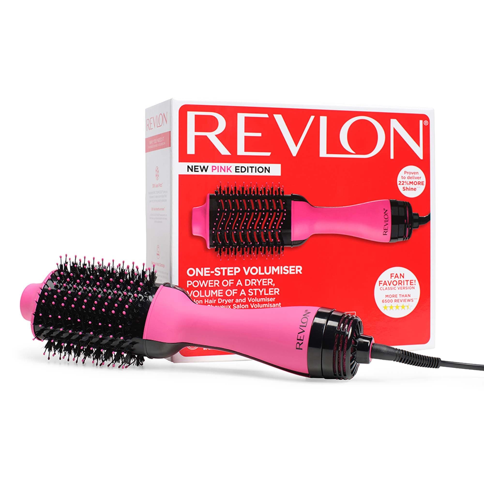 Revlon Salon One-Step Haartrockner und Volumiser – Neue Pink Edition (One-Step, IONEN- und KERAMIKTECHNOLOGIE, mittlere bis lange Haare) RVDR5222PE