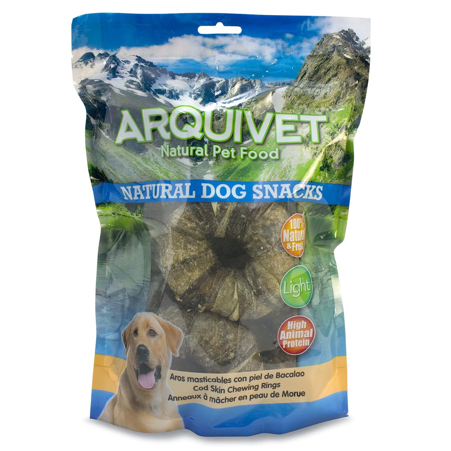 Arquivet ARQUIVET Aros masticables con Bacalao, Bolsa de 6 Unidades, 600 g (Paquete de 1)