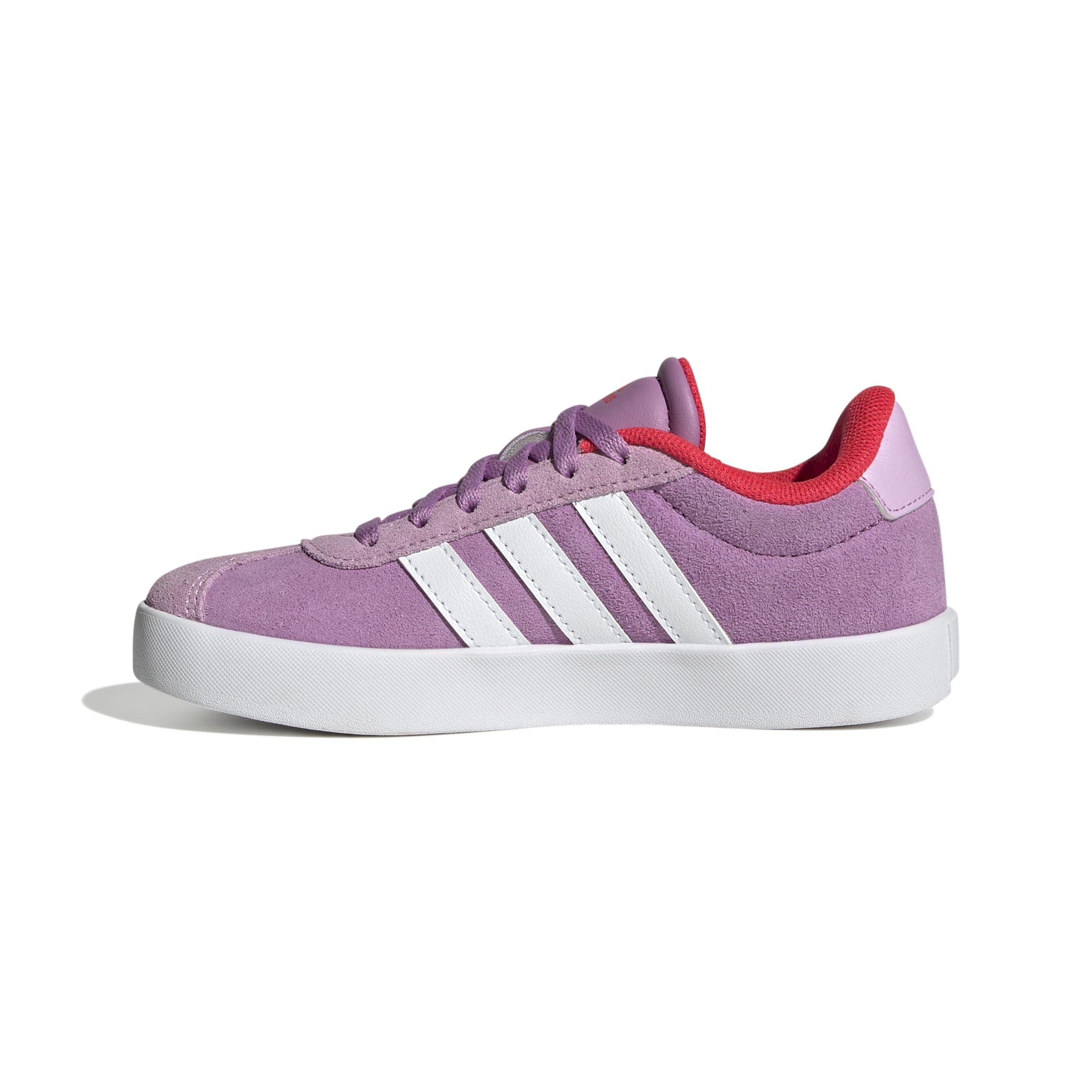 adidas VL Court 3.0 Shoes Kids, Zapatilla de Deporte Unisex niños, Preloved Purple FTWR White Lucid Red, 39 1/3 EU