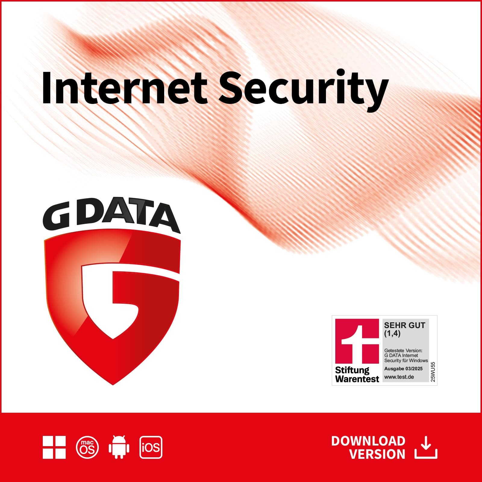 G DATA Internet Security 2025 | 15 Geräte | 1 Jahr | für PC, Mac, Android, iOS | zukünftige Updates inklusive | Made in Germany | Aktivierungscode per Email
