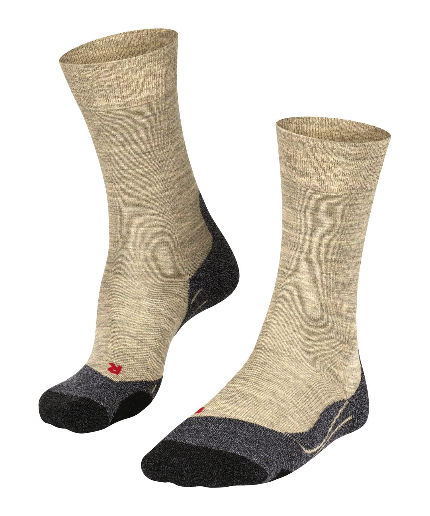 FALKE Herren Wandersocken TK2 Explore Melange M So Wolle Funktionsmaterial antiblasen dick 1 Paar, Grün Khaki 7093, 46-48