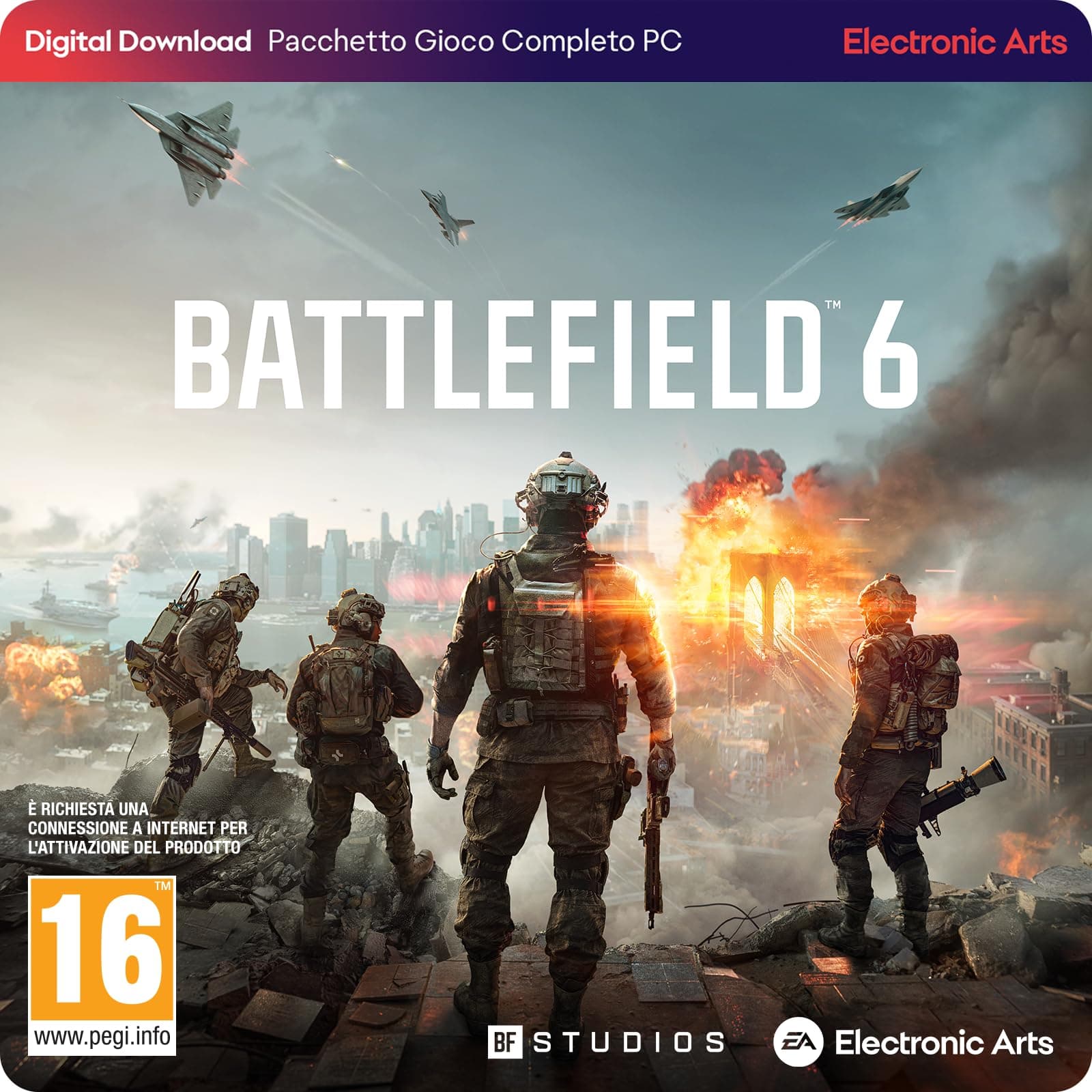 Battlefield 6 Standard Edition PCWin | Codice EA App | Videogiochi | Italiano Standard | Codice EA App per PC