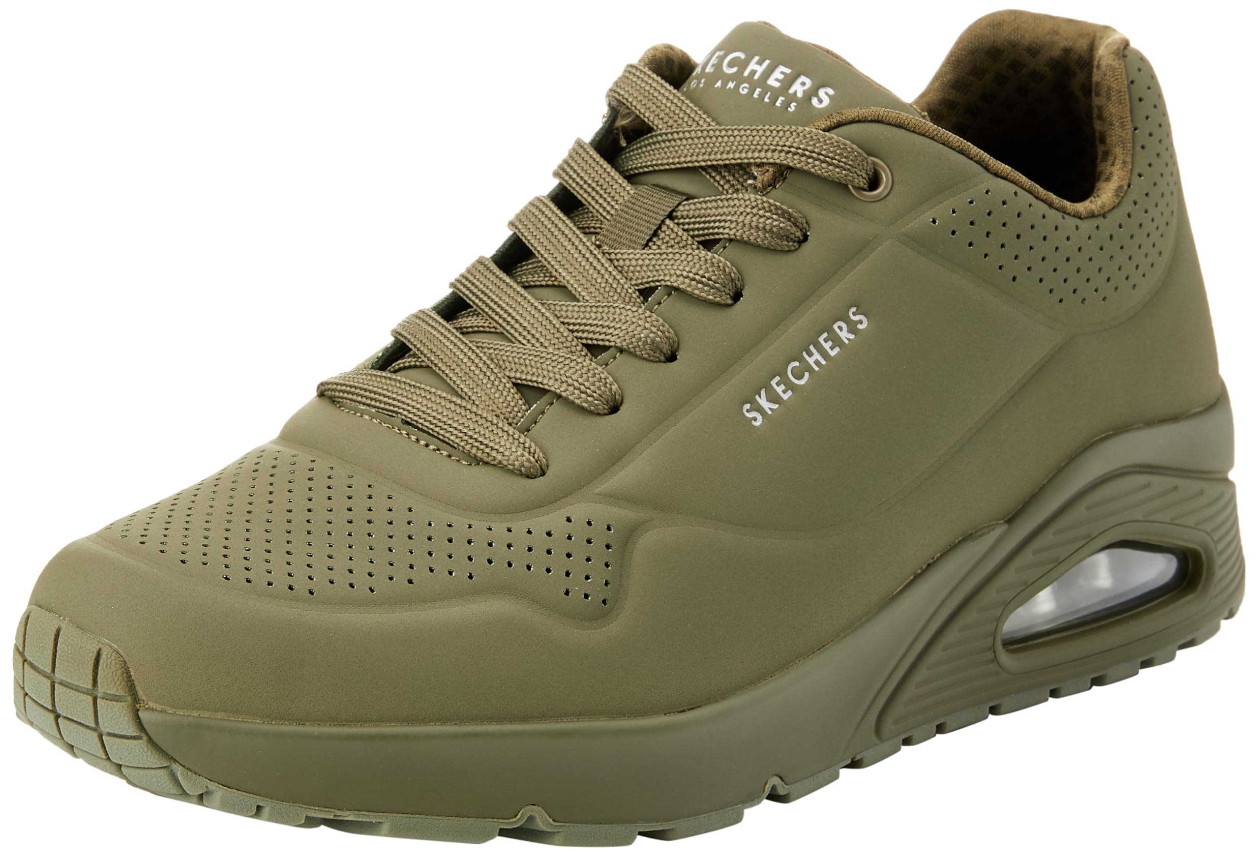 Skechers Uno Stand On Air, Scarpe da ginnastica Uomo, Olive Durabuck Mesh, 39 EU