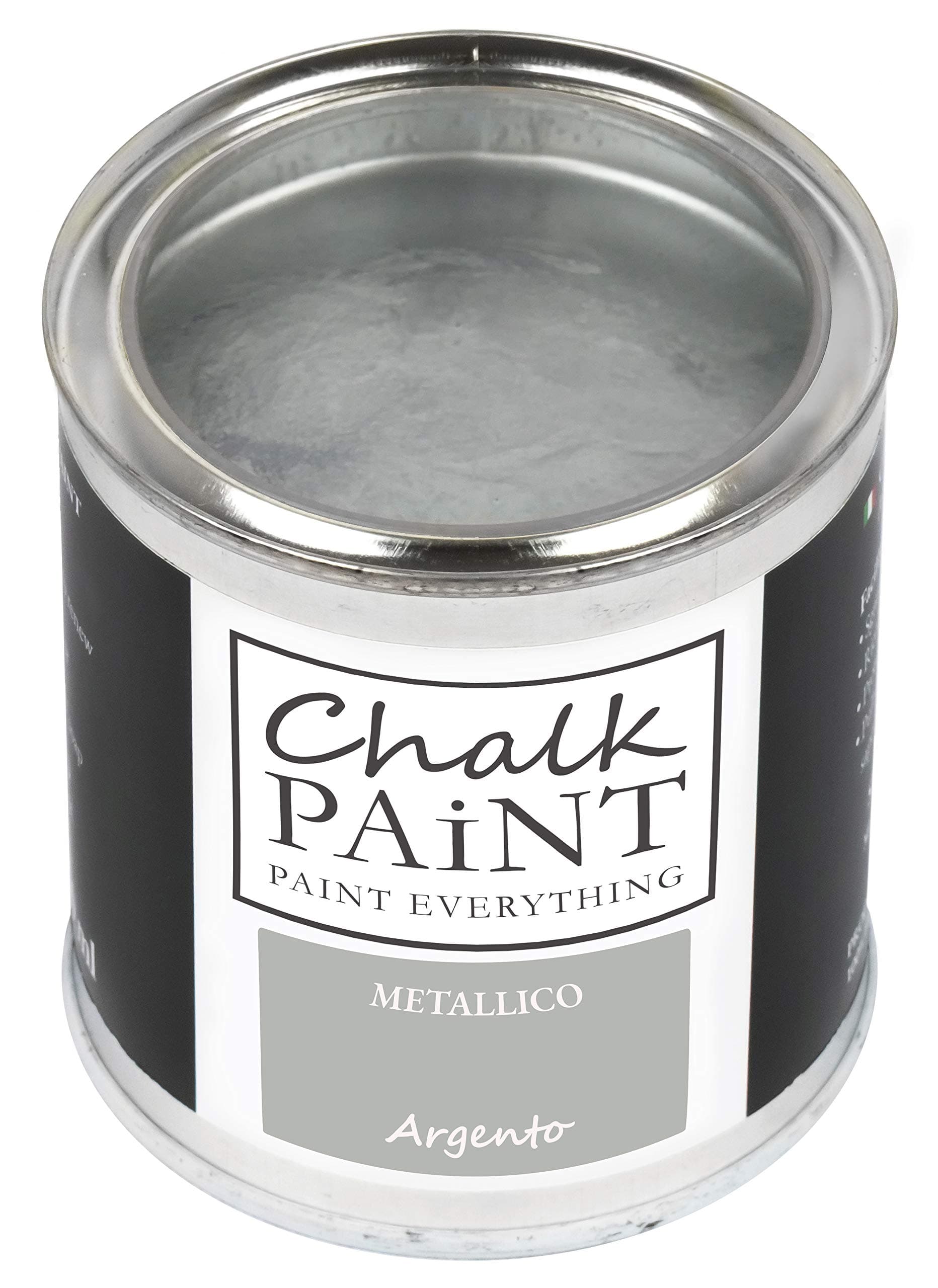 Chalk PAiNT PAINT EVERYTHING VERNICE METALLICA Professionale ARGENTO 250 ml - Aderisce a tutti i materiali senza carteggiare