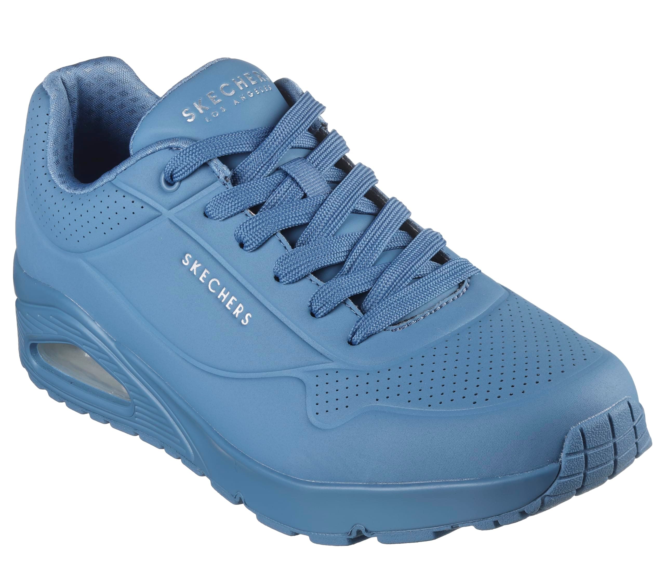 Skechers Uno Stand On Air, Scarpe da ginnastica Uomo, Denim Durabuck Mesh, 43 EU