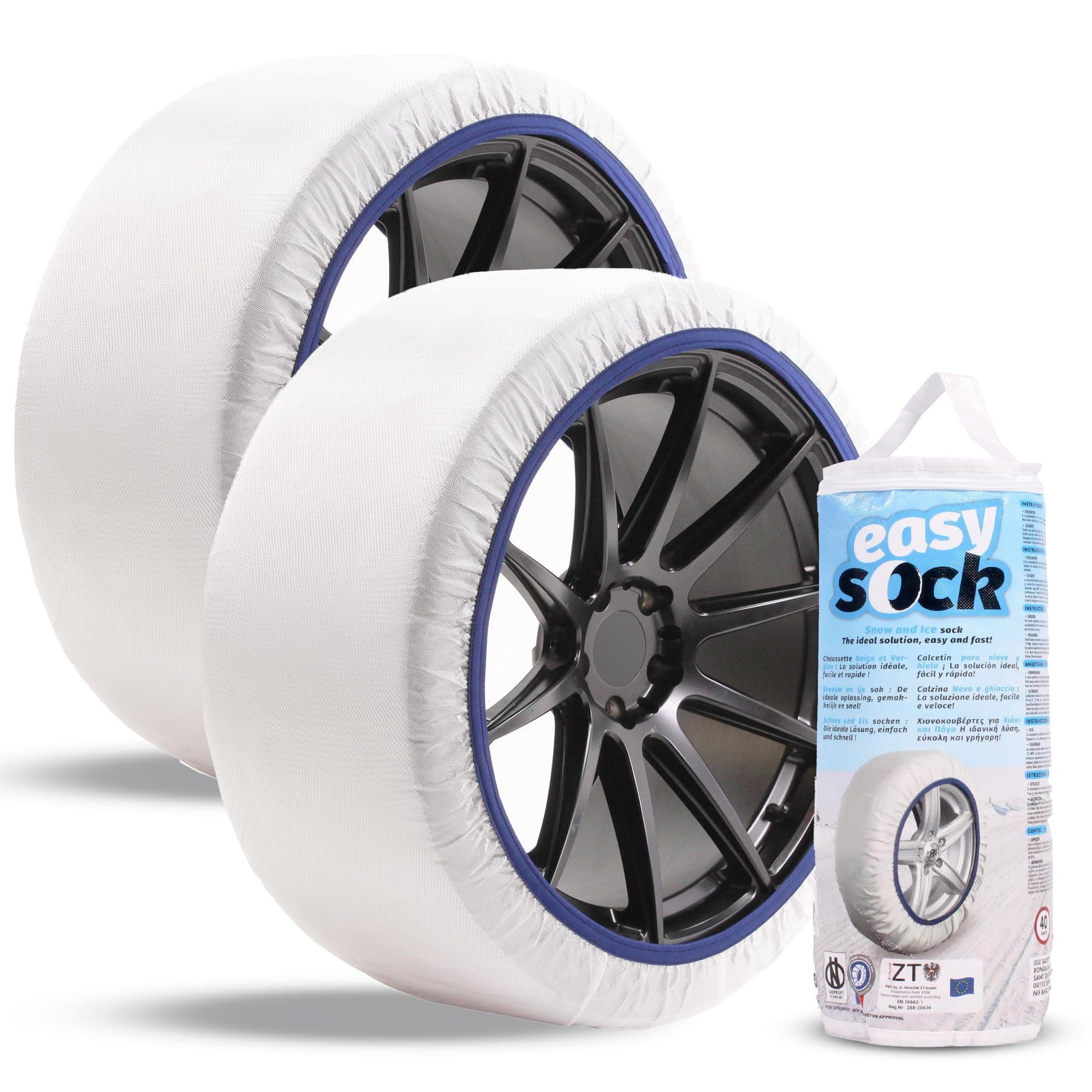 Easysock EASYSOCKS.L Chaîne Neige Textile, Taille L