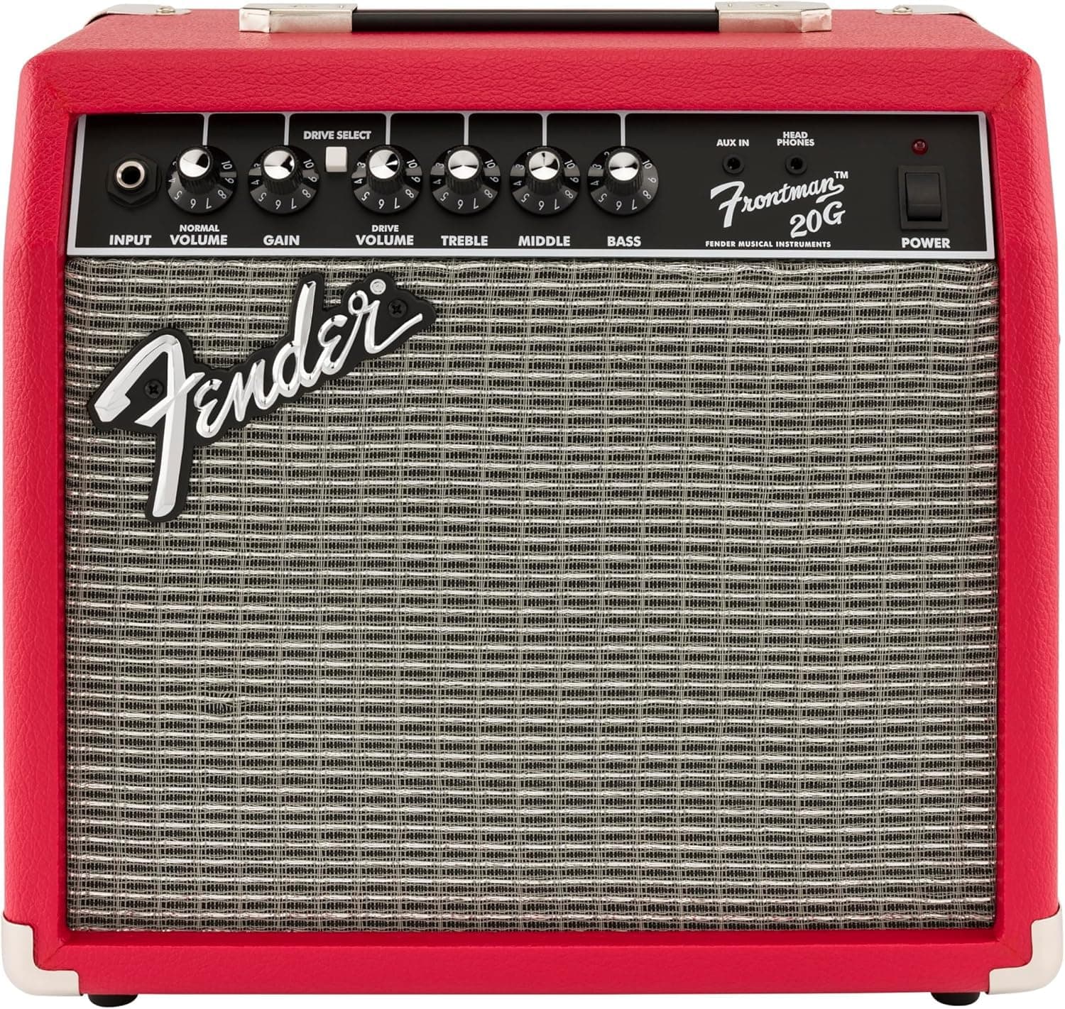 Fender Amplificatore Frontman 20G Combo per Chitarra, Ideale per Chitarra Elettrica, Red