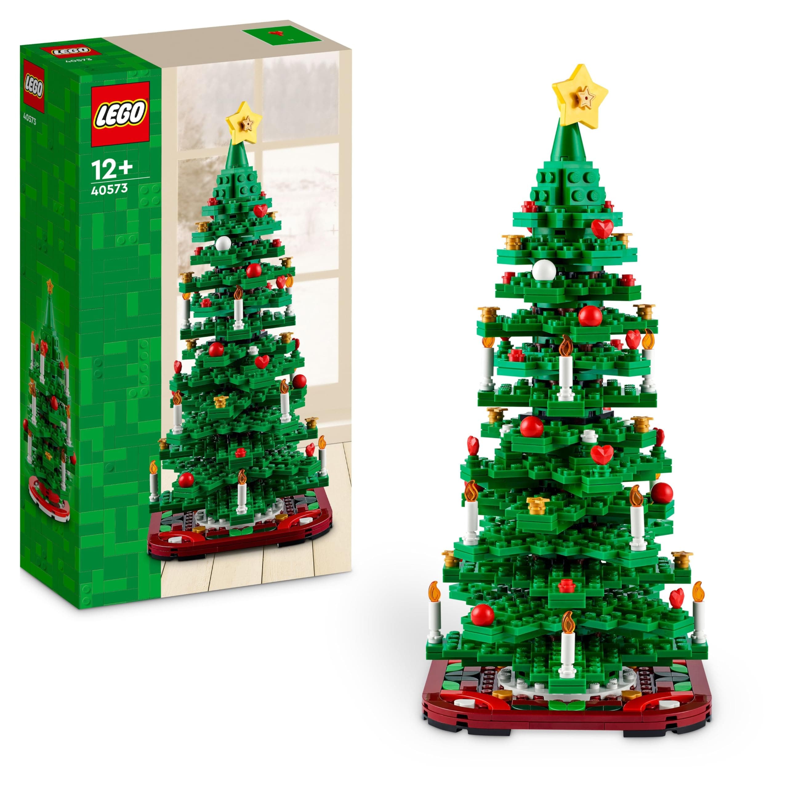 LEGO Albero di Natale - Giocattolo 2 in 1 da Costruire - Gioco Creativo per Bambini e Bambine da 9 Anni - Decorazione per la Casa da Collezione - Idea Regalo Natalizia per le Festività - 40573