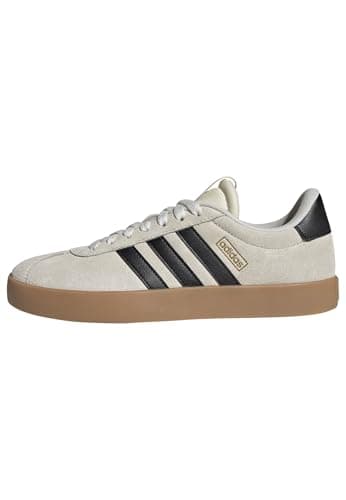 adidas Femme VL Court 3.0 Shoes, Cream White/Core Black/Gold Met., 36 EU