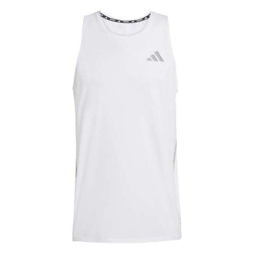 adidas Herren Adi365 Running Climacool Iconic Tank Shirt, White, M