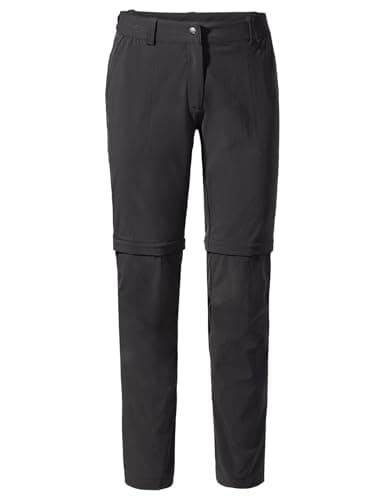 VAUDE Wanderhose Damen Farley Stretch Zip-Off Hose – Schwarz – Gr. 42 Kurz