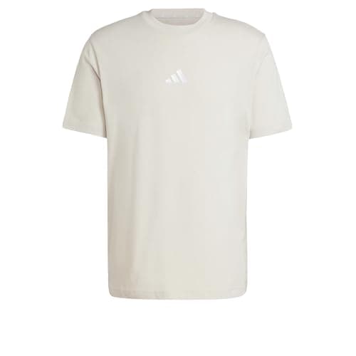 adidas Hombre Essentials Small Logo Single Jersey Shirt, Wonder Alumina/White, XXL