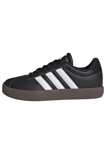 adidas Unisex Kids VL Court 3.0 Core Black/Cloud White/Gum 12 UK Child 30.5 EU
