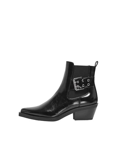 ONLY, Onlamie-1 Buckle Boot Mujer, Negro, 40 EU