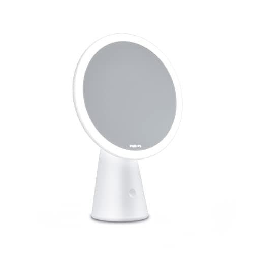 Philips LED Lampada da Tavolo Mirror, Batteria da 3000mAh, 3000-5000K, 4.5W, Bianca