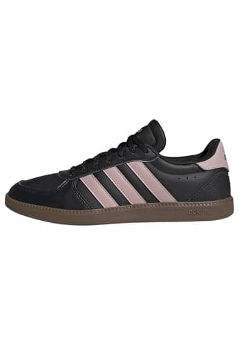adidas Donna Breaknet Sleek Shoes, Core Black/Dual Lilac/GUM5, 41 1/3 EU