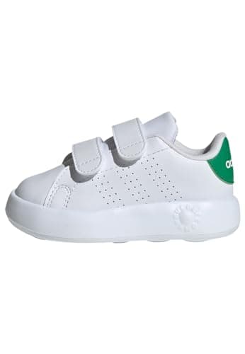 Adidas Advantage Shoes Kids, Sneaker Unisex Bebé, FTWR White FTWR White Green, 20 EU