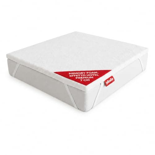 PIKOLIN Topper Matrimoniale Memory Foam Hotel 200x200cm Multizona 7cm