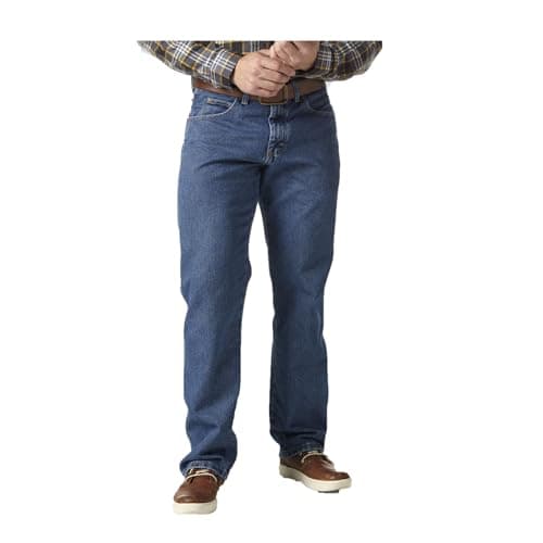 Wrangler Relaxed Fit Jean Jeans, Indigo Antiguo, 46W / 34L Hombres