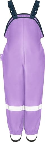 Playshoes Matschhose Regenlatzhose Ungefüttert Unisex Kinder Wind- und wasserdichte Regenhose Regenbekleidung, Flieder, 104