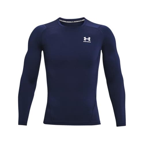 Under Armour Ua Hg Armour Comp Ls Maglietta a maniche lunghe, Midnight Navy, XXL Uomo