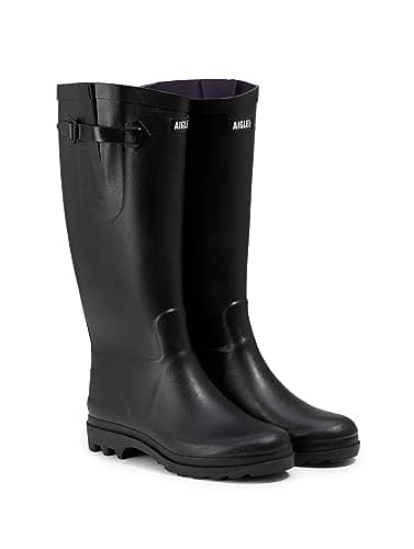 Aigle Aiglentine Bottes de Pluie pour femme Imperméable, Souple, Noir 40 EU