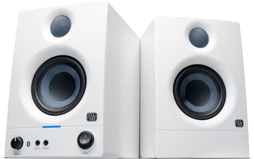 PreSonus Eris 3.5BT Gen 2, Enceintes Actives 3,5" de Bureau avec Bluetooth pour Multimédia, Gaming, Production Musicale de Qualite Studio, Puissance de 50 W - en Blanc