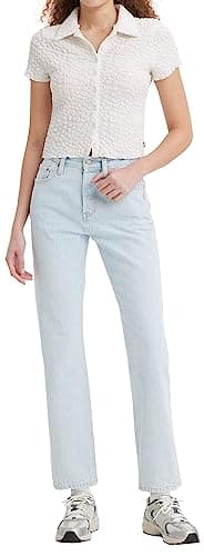 Levi's Femme 501 Jeans For Women Straight Fit, Ice Cloud Lb, 29W / 32L