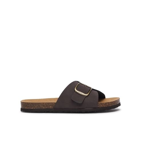 Scholl Jackie, Sandali Donna, 1 cinturino, Marrone Scuro, 36 EU