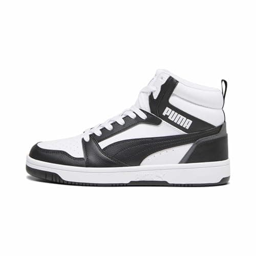 PUMA Unisex Rebound V6 Baskets, Puma White Puma Black Shadow Gray Puma White, 43 EU