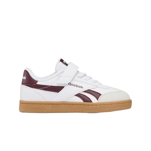 Reebok Smash Edge Elastic & Top Strap - Zapatillas Deportivas, Color Blanco/Negro/SGUM1, Talla 32 EU, White Blackcherry Sgum1, 32 EU