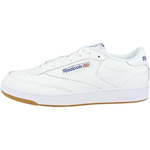 Reebok Club C 85, Scarpe da Ginnastica Uomo, INT-WHITE/ROYAL-GUM, 43 EU