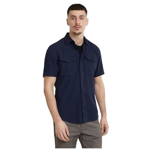 G-Star Homme Chemise Marine Slim , Bleu (sartho blue gd D19751-D454-B597), XS