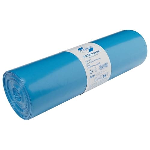 Deiss Premium 10086 Sacchi per Rifiuti per 240 tonnellate, L Tipo 80, 1200 mm x 1350 mm, colore: blu (confezione da 10 pezzi)