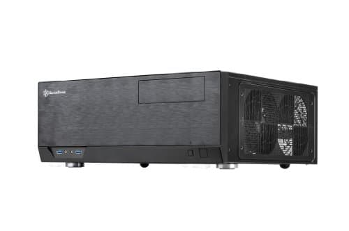 SilverStone SST-GD09B - Grandia Boîtier PC HTPC ATX, Haute performance du flux d'air silencieux, noir