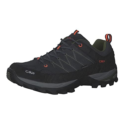 CMP Rigel Low Trekking Shoes Wp, Scarpe da trekking Uomo, Antracite-Torba, 42 EU