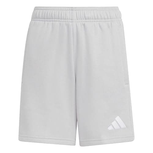 adidas Unisex Kinder Entrada26 Sweat Kids Shorts, Team Light Grey/White, 3-4 Years
