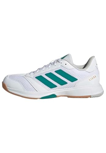 adidas Herren Ligra 8 Mens Indoor Shoes, FTWR White/Equipment Green/Grey one, 40 EU